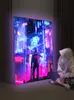 Spiel Hotel E-Sportraum Dekoration Malerei Cyberpunk leuchtende LED-Lichtmalerei Jungen Schlafzimmer Hintergrund Wandbehang Malerei