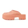 Luxury Pink Sandals Famous Designer Woman's Platform Slipper Summer Foam Sliders House Outdoor Danvas Plaid Leather Coach Sandales Flat Mule Beach Shoes Sneakers