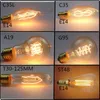Żarówki Edison E27 40W 60W 220V C35 ST64 T45 BT53 A60 G80 G95 G125 Filament Nietoperzowy A Vintage Lampa do dekorowanej LED