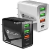 36W 4 Ports PD EU US AC chargeur mural USB C de voyage à domicile adaptateurs d'alimentation de charge rapide pour Ipad IPhone 15 11 12 13 14 Samsung Lg S1