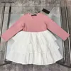 New Kids Meisjes lange mouwen prinses tutu jurk mode herfst ruche taart jurk kind meisje luxe designer kinderen babykleding