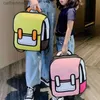 Backpacks Y2K Cute 2D Drawing Cartoon Bag Anime Backpack 3D Comic Student Schoolbag Kawaii Teenage Daypack Funny Kids Travel Bag MochilaL231108