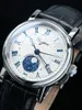 Relógios de sugestão para homens relógios mecânicos automáticos de lua seagull sT2108 Data à prova d'água Hands Sapphire Crystal Rome Wave Dial 230407