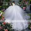 Party Dresses EVALOVE Custom Romantic Sweetheart Neck Beading Ball Gown Wedding Dress 2023 Gorgeous Appliques Court Train Vintage Bridal Gown 0408H23