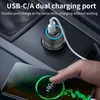 ESEEKGO PD30W Cargador de coche QC3.0 Mini cargador USB portátil con puerto tipo C Adaptador 5V/3A para teléfonos Android universales Samsung Huawei Xiaomi en caja de venta al por menor