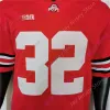 Camisas de futebol 2021 New Ohio State Buckeyes Football Jersey 32 TreVeyon Henderson NCAA College Vermelho Tamanho Jovem Adulto