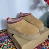 Australien designer stövlar tasman tazz tofflor vinter snö vinter designer australien stövlar kvinnor män klassisk varm päls päls purry satin boot ankel booties