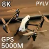 Droni PYLV NUOVO KS66 Mini Drone 4k Professionale con telecamera HD 8K Fotografia aerea Motore brushless Rc Elicottero Quadcopter Fpv Giocattoli Q231107