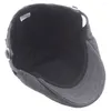 Bérets vieux homme Sboy casquettes béret casquette plate le serveur pilote rétro avant solide Style britannique décontracté hommes femmes doux