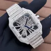 Biżuteria IceCap Moissanite moda modyfikowana fabryka mechaniczna cała sprzedaż Bling Watch