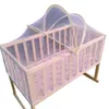 Crib Netting yaygın evrensel bebek beşik yatak sivrisinek ağları yaz güvenli kemerli sivrisinek net 230407