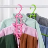 Hangers rekken 5-delige multi-shirt hanger ruimte redden plastic anti slip hanger jas broek jurk sjaal slaapzaal 230408