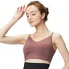 Tenue de yoga Soutien-gorge de sport Femmes Sous-vêtements Rembourrés Crop Tops en nylon Gym Respirant Fitness Gilet de course Type de soutien-gorge