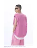 Men's Vests 2023 Niche Design Kpop Style Hollow Thin Knitted Shoulder V-neck Sleeveless Versatile Vest For Unisex Clean Fit