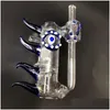 Sigara Boruları Mini Recycler Cam Su Bong Bongs Bubbler Percolator El Sanatları 14mm Ortak Harnaklar Damla Teslimat Ev Bahçe Ev Dhfib