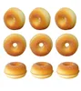 Decoratieve bloemen gesimuleerde donut voor kinderen Zacht nepbrood Voedsel Pography Props Kindermodel speelgoed