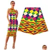 Tissu et couture véritable cire Ankara imprime Kente tissu couture robe africaine tissu travail fabrication artisanat pagne 100% coton qualité supérieure M Dhazw