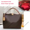 5a 1: 1 designerska torba na torbę na Go MM torebka Crossbody luksusowe torebki skórzane płótno brązowe kwiaty torby na ramię