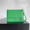 10a topo pequeno intrecciato caso documento bolsa de luxo couro genuíno das mulheres dos homens bolsa preto verde carteira pequena bolsa corrente com caixa