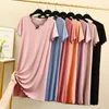 Women's Sleepwear 2023 Women Nightdress Summer Modal Cotton Bowknot Short Sleeve Lace Collar Loose Cute Female Night Gown M-2XL