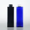 Butelki do przechowywania 15pcs 500 ml pusta kwadratowa plastikowa zakrętka do napełniania niebieskiego czarnego olejku eterycznego pojemnik na butelkę kosmetyczną