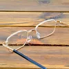 Sunglasses Rectangle Gold Frame Alloy Full-rim Spectacles Radiation Protection Lenses Reading Glasses 0.75 To 4