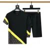 Men's Tracksuits new hot High quality fashion men's summer sportswear short-sleeved shirts jogging suits men's running men's short suit sportswear