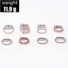 أدنى مؤشر Finger Finger's Women Women Multi Payered Point Open Set Little Thumb Tail Ring