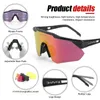 Okulary na zewnątrz Kapvoe Pochromic Sunglasses Cycling okulary spolaryzowane gogle MTB Kobiety rower na świeżym powietrzu Man Uv400 Riding