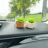 Decorations plant Plants Crochet Succulent Car Hanging Plant Interior Rear View Mirror Decor for Women AA230407