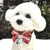 Dog Collars Christmas Pet Collar Cat Holiday Bow Tie Handmade Big Bell Chain Stuff Perro