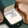 Küme halkaları gümüş 925 takı yakut değerli taşlar kadınlar için yüzüğü açık arazit boyutu ince mavi/mor renk parti hediyesi