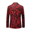 Garnitury męskie Hoo 2024 Autumn Jacquard Blazer Youth Business Casual PO Studio Pography