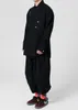 Мужские куртки коррозионные оборудование 22ss черное хлопковое кимоно 2 боковая ношение нескольких карманов.