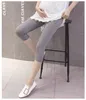 Maternity Bottoms Skinny Capri For Pregnancy Women Middle Pants Soft Summer Leggings Clothes Modal Pregnant Pure Color