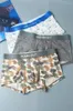 Underpants 3pcs/lot Men's Panties Boxers Cotton Boys' Prints Personality Trends Sporty Cropped Heads Tight Bottoms Breathable