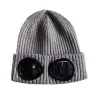 CP HAT Herrens lyxdesigner Ribbed Knit Lens CP Compagny Merino Wool Goggle Beanie Officiell webbplatsversion Comapny JWCM