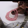 Strand Minar tempérament rose rouge couleur pierre naturelle cristal Bracelet perlé pour les femmes en gros Multi couches Bracelets élastiques