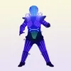 RGB Color LED Growing Robot Suit Costume Men LED Luminous Clothing Dance Wear For Night Clubs Party KTV Supplies8350867