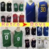 Jongens 30 Curry Jersey Stephen James Jayson Bird Tatum Vince 32 Shaq Carter Giannis Morant Doncic Stitched Shirts Kids Jeugd All genaaide truien