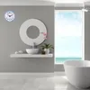 Wall Clocks Sucker Clock Operated Waterproof Hanging Electronic Silent Bathroom Pvc