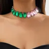 Girocollo Ailodo grande collana di cristallo Waterdrop per le donne di lusso festa di nozze dichiarazione gioielli di moda regalo per ragazze 2023