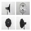 Freeshipping 70 cm Prata / Branco Dobrável Dobrável Beleza Prato Softbox Guarda-chuva Bowens Mount para Iluminação de Estúdio Speedlight Flash St Ulxb