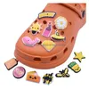 Parti di scarpe Accessori Tempestività veloce Nero Cute Cartoon Pvc Charms Scarpe Fibbie Action Figure Fit Bracciali Croc Wristband Boys Dhtkl