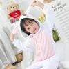 Pyjamas hiver flanelle doux chaud lapin Kigurumi pyjamas à capuche Animal dessin animé garçons pyjamas Onesie Pijamas pour filles enfants vêtements de nuit 231108