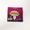 Warheads Edible Mylar Packaging Påsar Chewy Cubes Wowheads 3 Sidseglet Dragkedja Luktbevis i Stock Higkl