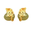 Boucles d'oreilles VOQ sac d'argent Hetian Jade femme rétro léger luxe 2023 bijoux tendance