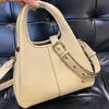 Womens Lana 23 Mini Underarm Baske Bag Quality Tote Luxury Tote Man Man Fashion White Designer Counter Counter Pass وحقيبة اليد حقيبة جلدية حقيقية