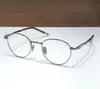 Lunettes optiques rondes, nouveau design à la mode, monture en titane exquise, forme rétro, style punk, verres clairs, 8242