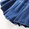 Vestidos de niña Falda de verano para niñas Denim All Match Short Spring Fashion Ropa de costura Traje para niños Ropa casual para bebés 230407